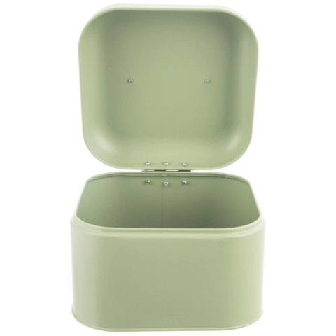 Chlebak Metalowy ORION GREENISH 20x20x17 cm Zielony Kompaktowy na Chleb