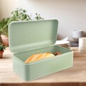 Chlebak Metalowy ORION GREENISH 42,5 x 23 x 20 cm Zielony Duży na Pieczywo