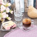 Filiżanki do Espresso LAV Szklane 75 ml Przezroczyste z Uchwytem 6 szt.