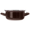 Garnek emaliowany BROWN 16 cm, 1 l