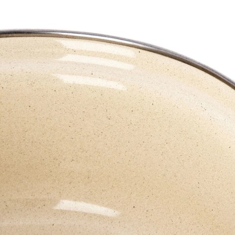 Garnek Emaliowany 10 L ORION BROWN Retro Duży 30 cm Indukcja Zmywarka