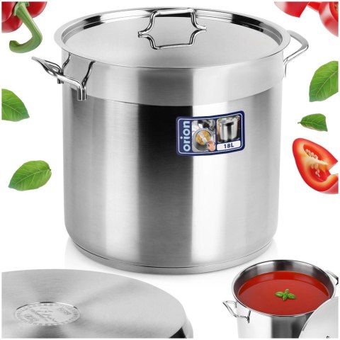 Garnek Stalowy 18,2 L ORION ANETT Mega 30 cm Indukcja Zmywarka