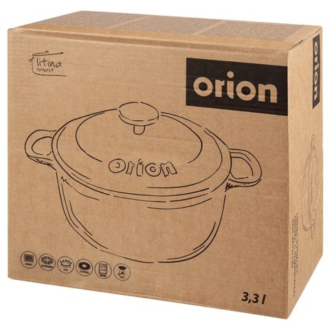 Garnek Żeliwny 3,3 L LITINA Emaliowany 22 cm Granatowy Indukcja