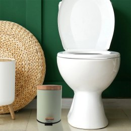 Kosz na Śmieci Metalowy z Pedałem Zielony 3 L ORION GREENISH Pojemny