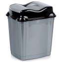 Kosz na Śmieci Plastikowy Szary 16 L ORION Wytrzymały i Pojemny