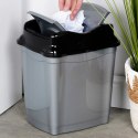 Kosz na Śmieci Plastikowy Szary 16 L ORION Wytrzymały i Pojemny