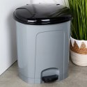Kosz na Śmieci z Pedałem Plastikowy Szary 30 L ORION Wytrzymały i Pojemny