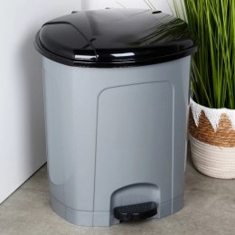 Kosz na Śmieci z Pedałem Plastikowy Szary 30 L ORION Wytrzymały i Pojemny