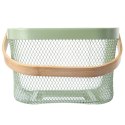 Koszyk do Przechowywania Owoców Warzyw Metalowy Zielony 27 x 24,5 cm ORION