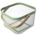 Koszyk do Przechowywania Owoców Warzyw Metalowy Zielony 27 x 24,5 cm ORION
