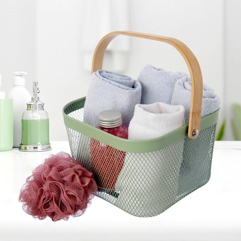 Koszyk do Przechowywania Owoców Warzyw Metalowy Zielony 27 x 24,5 cm ORION