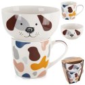 Kubek z Miseczką Porcelanowy 2 el. ORION Pies Zestaw Śniadaniowy