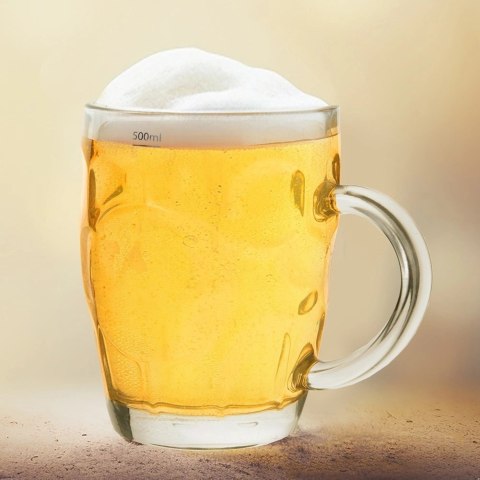 Kufel do Piwa Szklany 500 ml ORION Grube Szkło do Zmywarki
