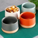 Miseczki na Przekąski 9,5 cm 220 ml Gres Zestaw 4 szt EXCELLENT HOUSEWARE