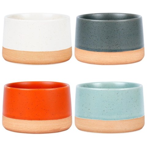 Miseczki na Przekąski 9,5 cm 220 ml Gres Zestaw 4 szt EXCELLENT HOUSEWARE