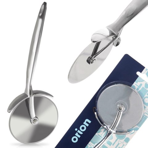Nóż do Pizzy Okrągły 20 cm Metal z Obrotowym Ostrzem Solidny ORION