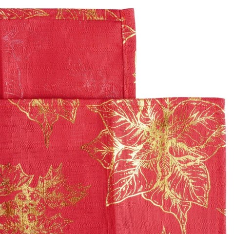 Obrus Świąteczny Plamoodporny 220 x 150 cm Czerwony EXCELLENT HOUSEWARE