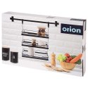 Półka Kuchenna Wisząca 3 Poziomy Reling Metal Czarny RADKA ORION