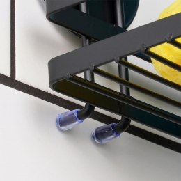 Półka pod Prysznic Ścienna Metalowa Czarna BATHROOM SOLUTIONS 25x10x8,5 cm