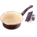 Rondel Emaliowany BROWN Retro 14 cm 620 ml Indukcja Zmywarka ORION
