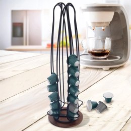 Stojak Obrotowy na Kapsułki Nespresso Czarny RADKA 40 cm ORION