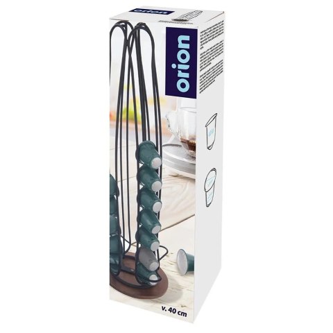 Stojak Obrotowy na Kapsułki Nespresso Czarny RADKA 40 cm ORION