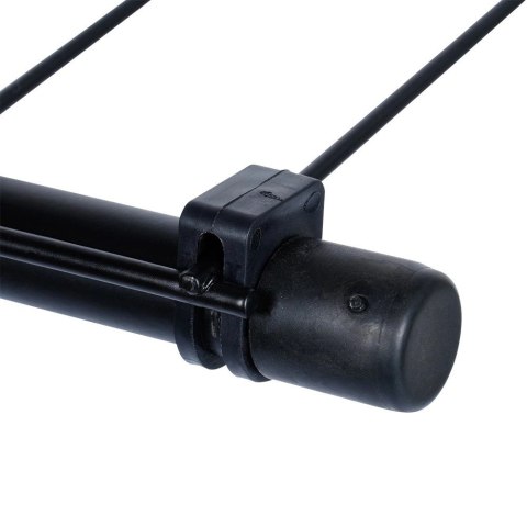 Suszarka na Pranie Ubrania Składana Metalowa Solidna Czarna VILDE 91 x 84cm