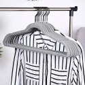 Wieszaki na ubrania welurowe szare obrotowe 45x24,5 cm 10 szt.