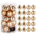 Bombki Choinkowe Home Styling Collection Złote 6 cm Szklane 20 szt.