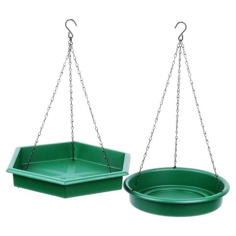 Karmnik dla Ptaków PROGARDEN 2w1 z Poidłem 2 szt. Zielony Wiszący