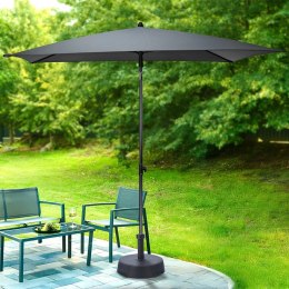 Parasol Ogrodowy Regulowany 125 x 200 cm VILDE Szary Ochrona UPF 30+