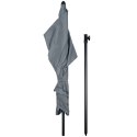 Parasol Ogrodowy Regulowany 125 x 200 cm VILDE Szary Ochrona UPF 30+