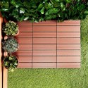 Płytki Tarasowe Brązowe 30 x 30 cm PROGARDEN 6 szt. Montaż na Klik