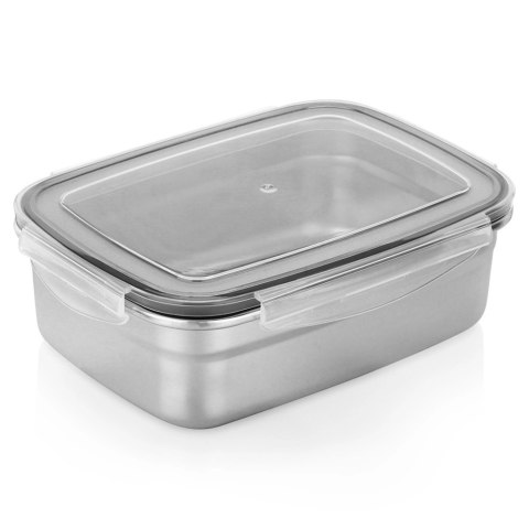 Pojemnik na żywność stalowy z pokrywką i uszczelką 1,25 l