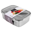 Pojemnik na żywność stalowy z pokrywką i uszczelką 1,25 l