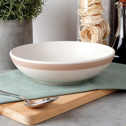 Talerz Obiadowy Głęboki Kamionka Beżowa 900 ml NAVA ARTHENA Zmywarka