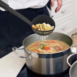 Chochla z Cedzakiem ORION BLACKLINE 150 ml 30,5 cm Stalowa do Zupy i Sosów