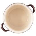 Garnek Emaliowany 1,4 L ORION BROWN Retro 16 cm Indukcja Zmywarka