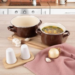 Garnek emaliowany BROWN 18,5 cm, 1,6 l