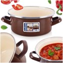 Garnek emaliowany BROWN 18,5 cm, 1,6 l