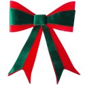 Kokarda dekoracyjna świąteczna welurowa 33x46 cm
