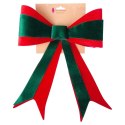 Kokarda dekoracyjna świąteczna welurowa 33x46 cm