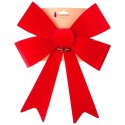 Kokarda dekoracyjna świąteczna welurowa 35x46 cm