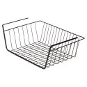 Koszyk podwieszany pod półkę metalowy czarny 40,5x26,5x14,5 cm