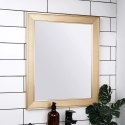 Lustro Ścienne Prostokątne Rama z Tworzywa Złota 49,5 x 59,5 cm VILDE