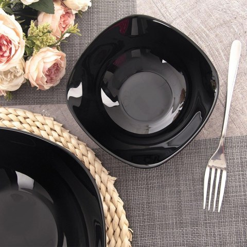 Miseczka Szklana LUNA 15 cm 450 ml Czarna do zmywarki i mikrofali ORION