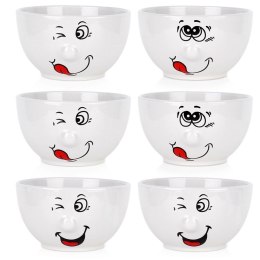 Miseczki Ceramiczne 13,5 cm 550 ml Zestaw 6 szt Buźki SIAKI COLLECTION