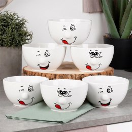 Miseczki Ceramiczne 13,5 cm 550 ml Zestaw 6 szt Buźki SIAKI COLLECTION