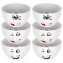 Miseczki Ceramiczne 13,5 cm 550 ml Zestaw 6 szt Buźki SIAKI COLLECTION