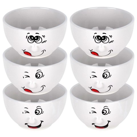 Miseczki Ceramiczne 13,5 cm 550 ml Zestaw 6 szt Buźki SIAKI COLLECTION